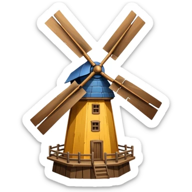 Windmühle sticker
