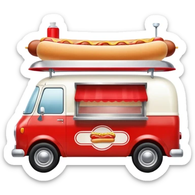 Hot dog van🚐 sticker