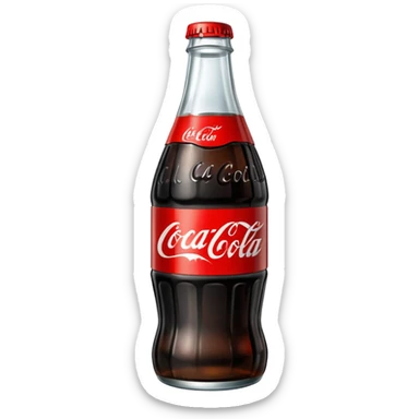 coca cola bottle with black label sticker