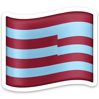 Austria flag with dark burgandy and light blue colours instead Weymouth Fc sign sticker