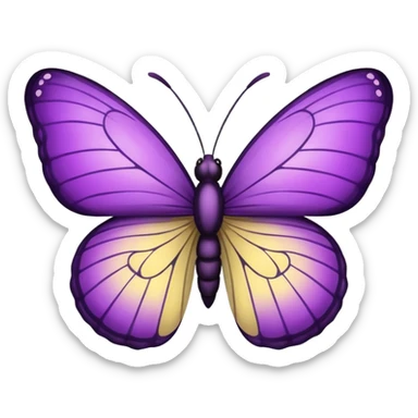 Borboleta roxa sticker