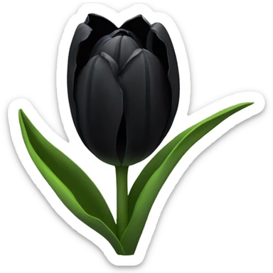 black tulips sticker
