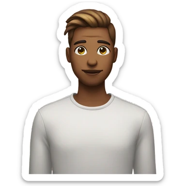 gay with makeup pouting, winking, and doing peace sign sticker