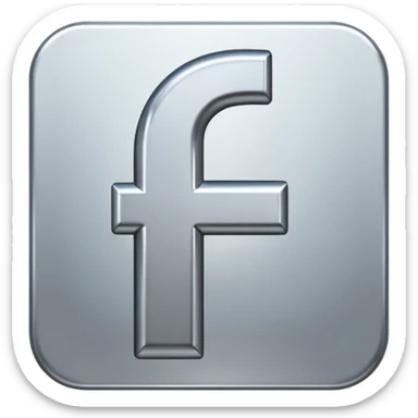symbol f metallic f sticker