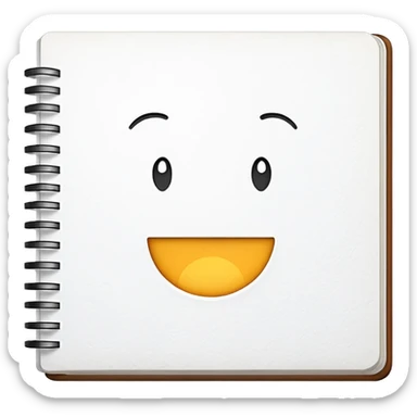 Sketchbook Page sticker