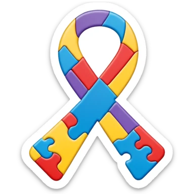 autism awareness symbolism sticker