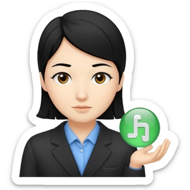 👨🏻‍💻 i need an image like this for a data analays with black hair sticker