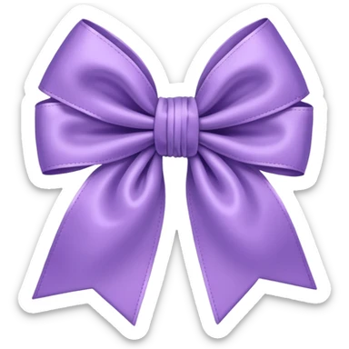 Cute bow light purple  sticker