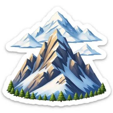 Mountains but beautiful  sticker