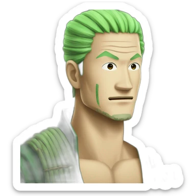 Une personne têtue comme Zoro de Win Piece  sticker