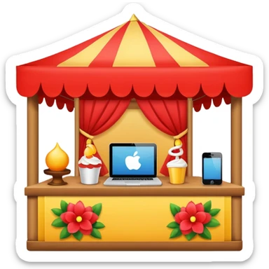 cherish festival booth sticker