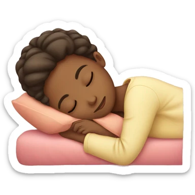 Cute girl sleeping  sticker