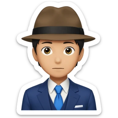 Kaito Kuroba in the famous detective conan story sticker