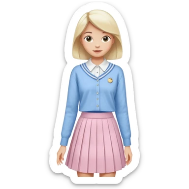 Make me a preppy aesthetic sticker