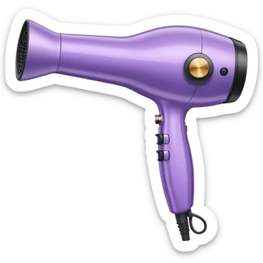 light violet elegant blow dryer sticker
