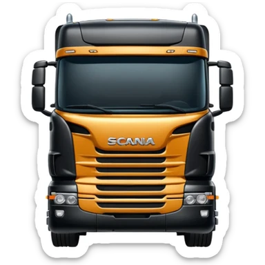 Black scania truck sticker