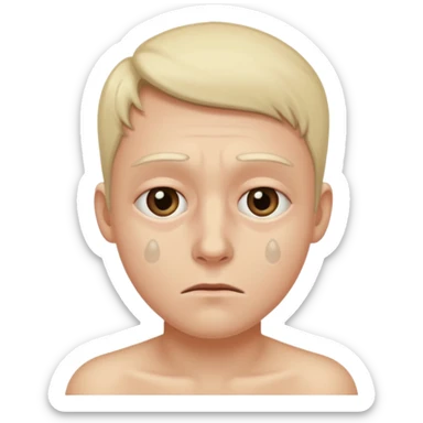 a Person who feels sick and poisoned sticker