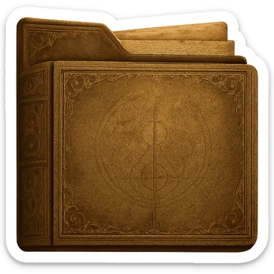 Add a few sheets of paper poking out from the top of the folder. Keep the background transparent. Do not alter the image in any other way. sticker