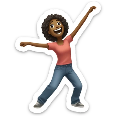 Happy dance sticker