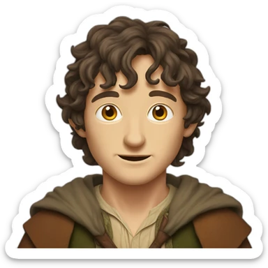 Frodo Beggins the lord of the rings sticker