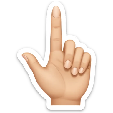 i need an sprite about :a hand pointing toward people sticker