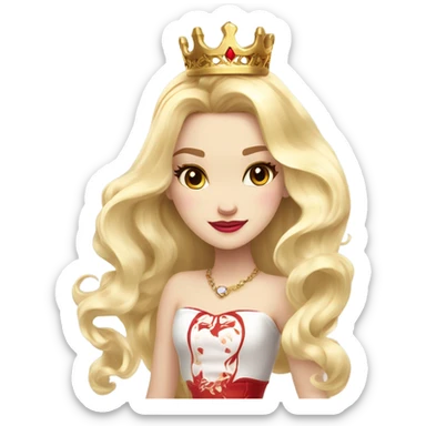 apple white from ever after high sticker