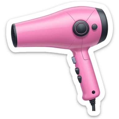 Pink hairdryer  sticker