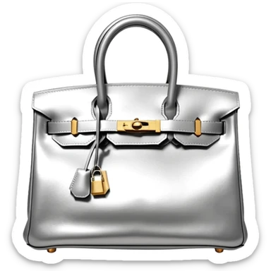 hermes birkin silver color gold hardware sticker