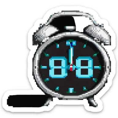 alarm clock with discount percentage sticker