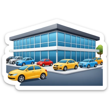 car dealership sticker