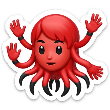 Battle For Dream Island Pin; an inanimate object that is a red pin with black cartoony limbs and face sticker