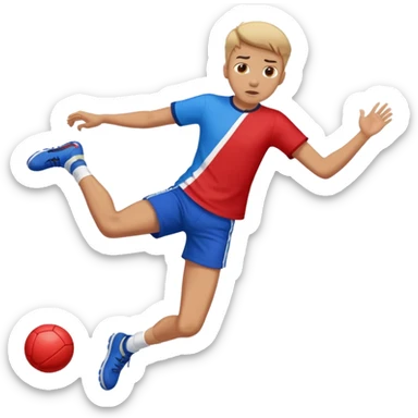 Boy getting dropped kicked sticker