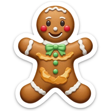 Gingerbread stylized sticker