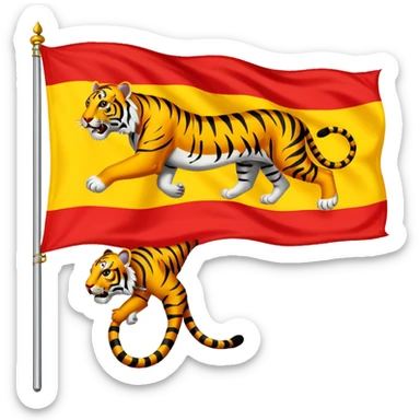 Tamil eelam libration tigers flag sticker