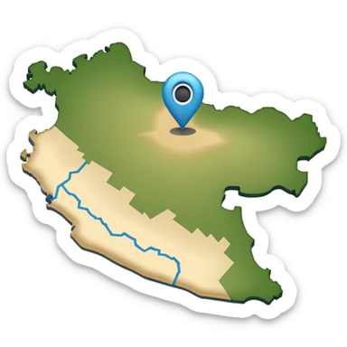 I want that you generate an exact Peru map emoji sticker