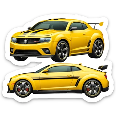 Bumblebee transformers car sticker