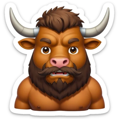 bearded ox sticker