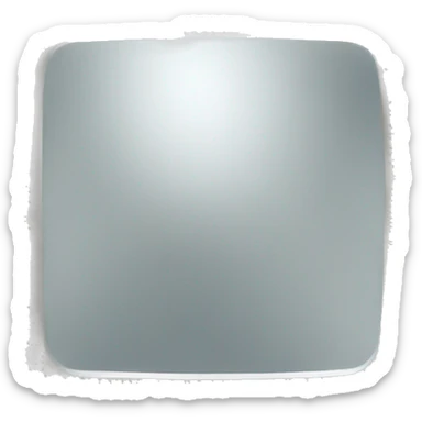 square mirror sticker