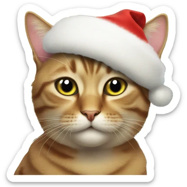 cristmas cat sticker