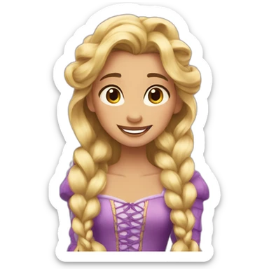 Repunzel from tangle  sticker