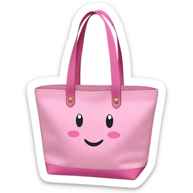 Tote bag pink  sticker