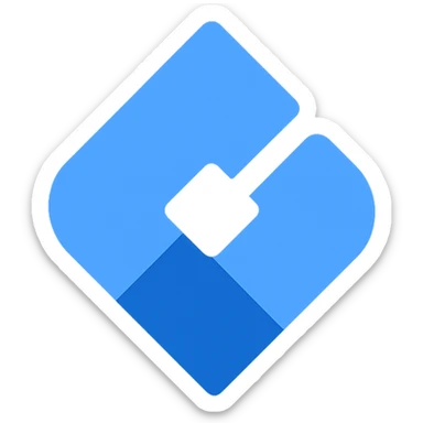 atlassian jira logo as a colored icon, clean and modern sticker