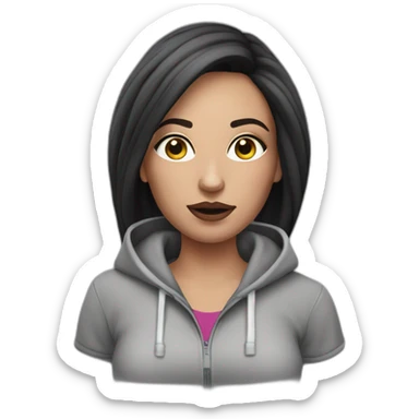 British chav female with loads of makeup and dressed in joggers sticker