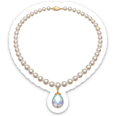 Pearl Necklace sticker