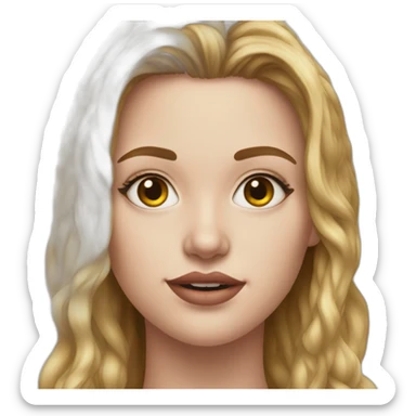 hyper realistic madelyn cline sticker