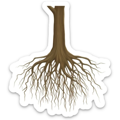roots of a tree small emoji sticker