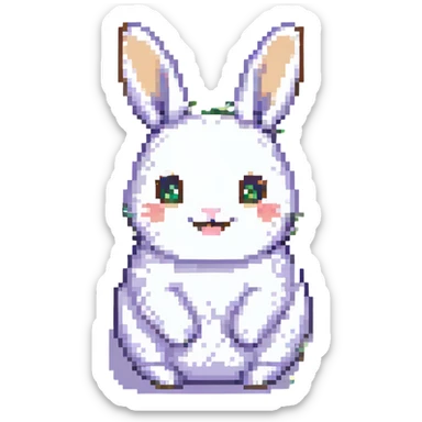 a cheerful bun sticker