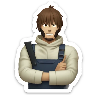 denji chainsaw man sticker