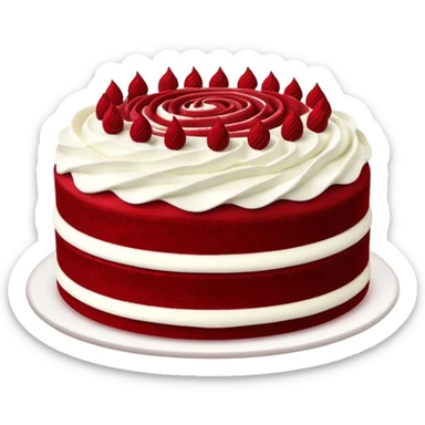 Red velvet cake sticker