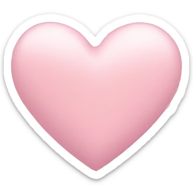 pastel pink heart sticker